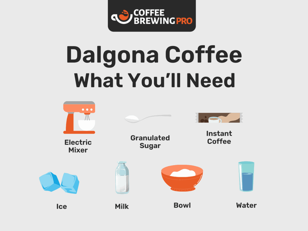 Dalgona Coffee - What You'll Need