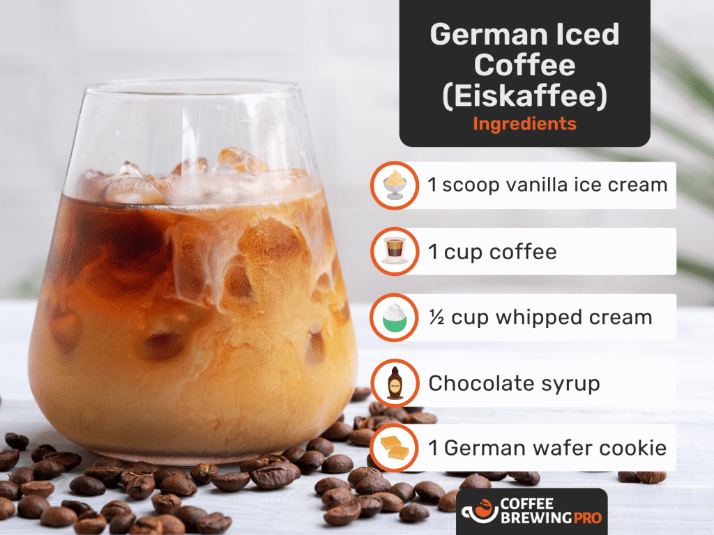 german iced coffee eiskaffee