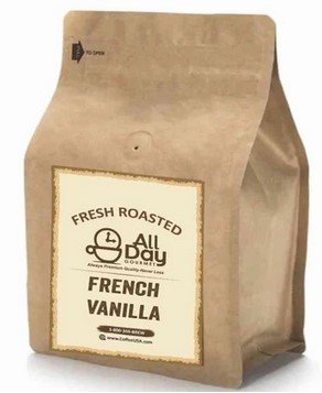 All Day Gourmet French Vanilla Coffee Fresh Roasted