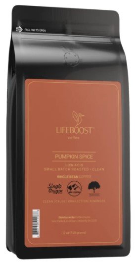 Lifeboost Pumpkin Spice Coffee