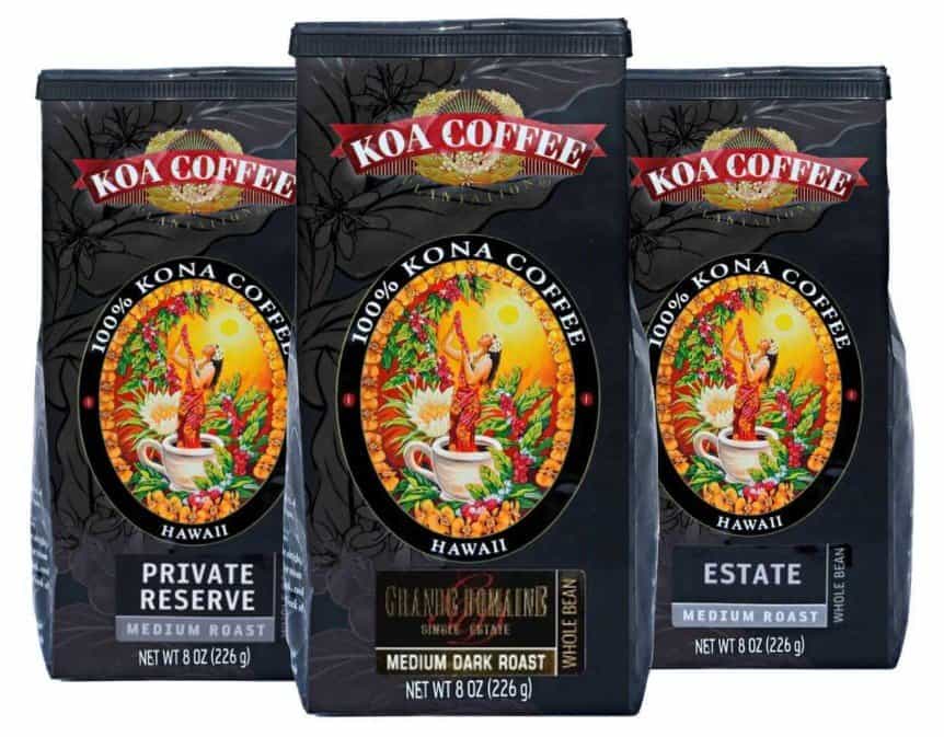 Koa Coffee Medium Roast Whole Bean Tri-Pack